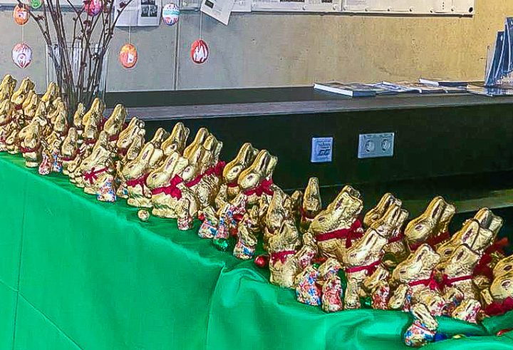Hasenaufstellung zu Ostern